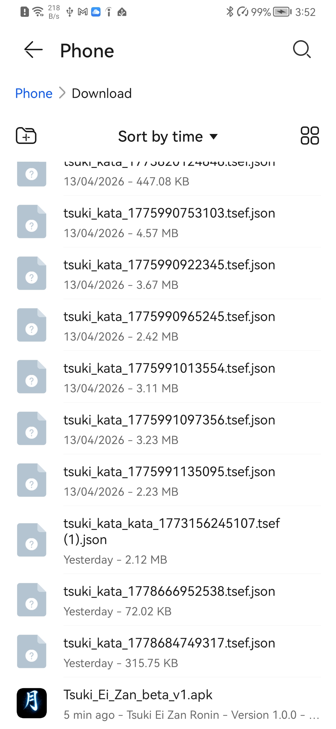 Open the downloaded APK
